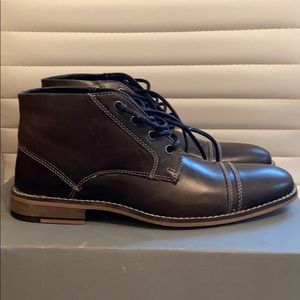 Black Leather Dress Boots Men’s 7.5